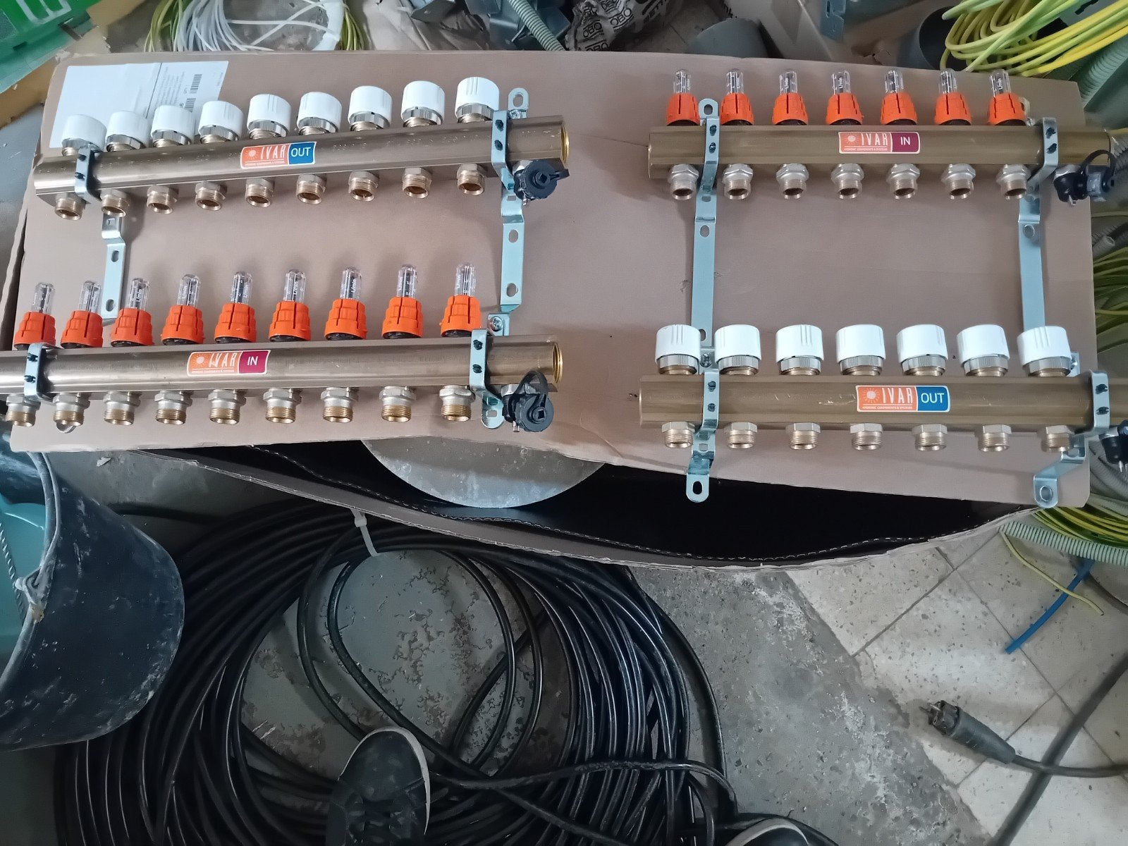 begetube vloerverwarmingcollector messing!, Doe-het-zelf en Bouw, Sanitair, Ophalen
