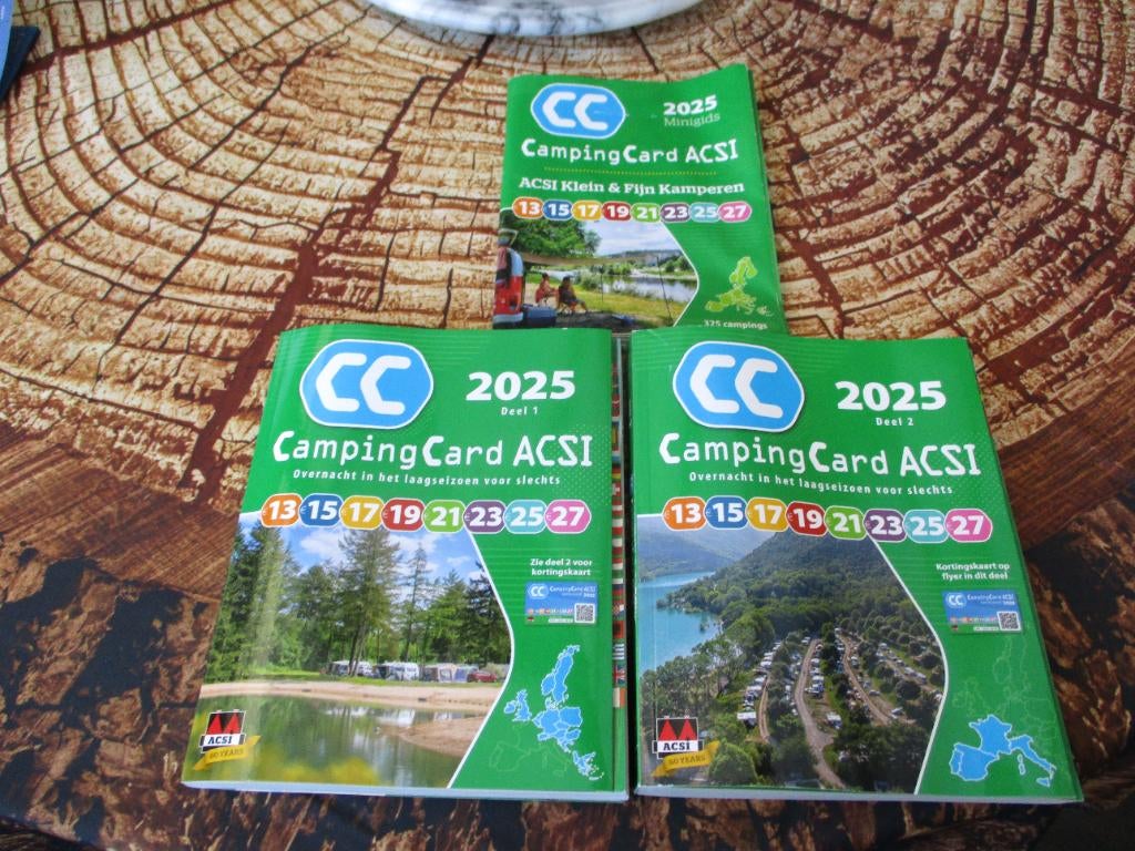 Camping Card ACSI 1& 2 + minigids klein & fijn camperen, Boeken, Reisgidsen, Overige merken, Europa, Ophalen of Verzenden, Zo goed als nieuw