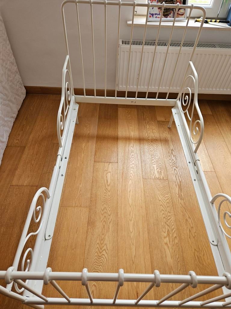 Lit Ikea Minnen 80200 extensible + ciel de lit, Enlèvement, Matelas