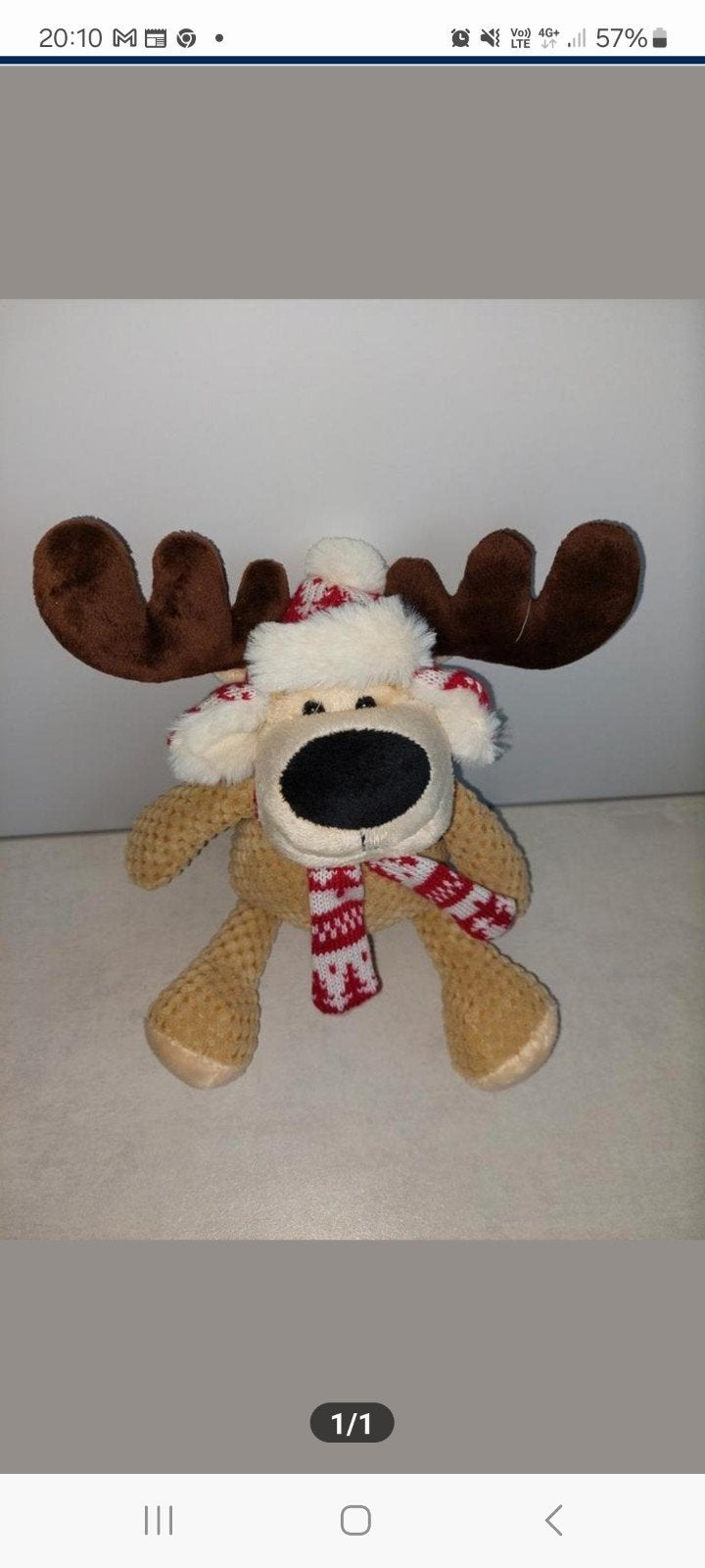 Kerstknuffel rendier, Ophalen