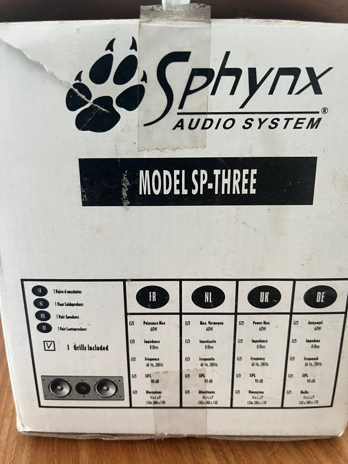 Enceinte SPHYNX, TV, Hi-fi & Vidéo, Enlèvement ou Envoi, Comme neuf