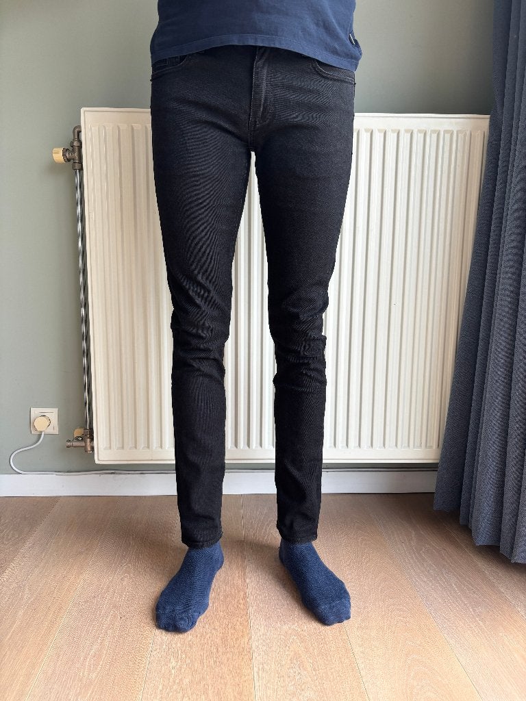 Jean noir Superdry skinny taille 34/longueur 34, Zwart, Ophalen of Verzenden, Zo goed als nieuw, W33 - W34 (confectie 48/50)