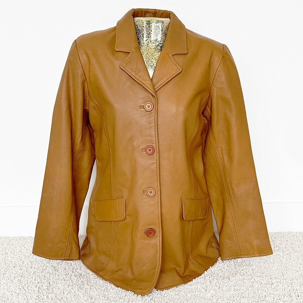 Veste Master Classics 2 en cuir lisse (XL) €65, -, Neuf, Taille 46/48 (XL) ou plus grande, Leather Master Classics, Brun