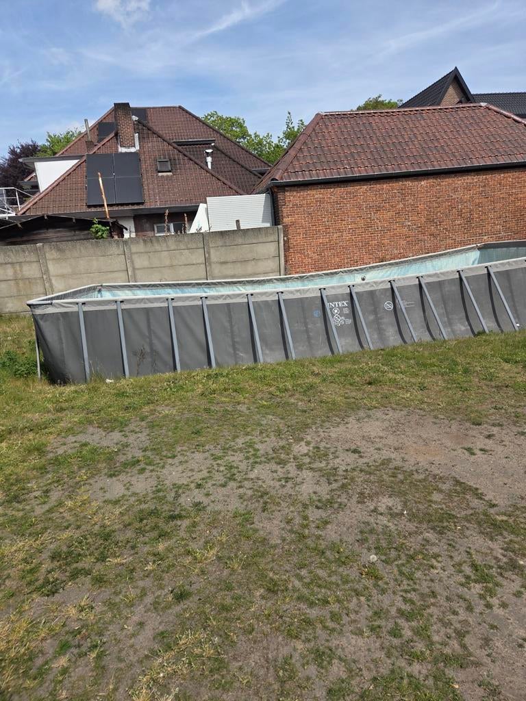 Intex opbouw zwembad, Gebruikt, 300 cm of meer, Rechthoekig, Ophalen