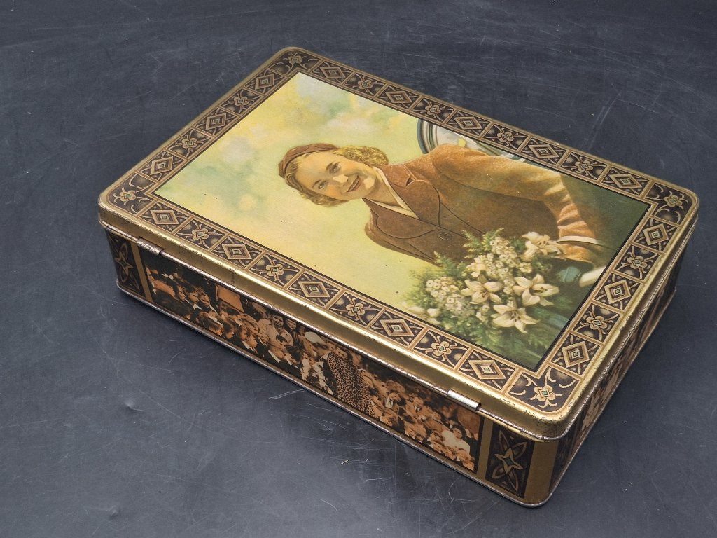 oude blikken doos, De Beukelaer Frere, jaren 60, Verzamelen, Ophalen of Verzenden, Nieuw, Beschuit, Overige merken