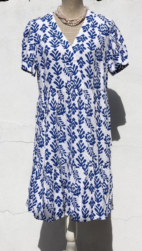 Jolie robe Taille 40/42 - Bonprix, Enlèvement ou Envoi, HFPARIS/BONPRIX, Bleu, Taille 42/44 (L)
