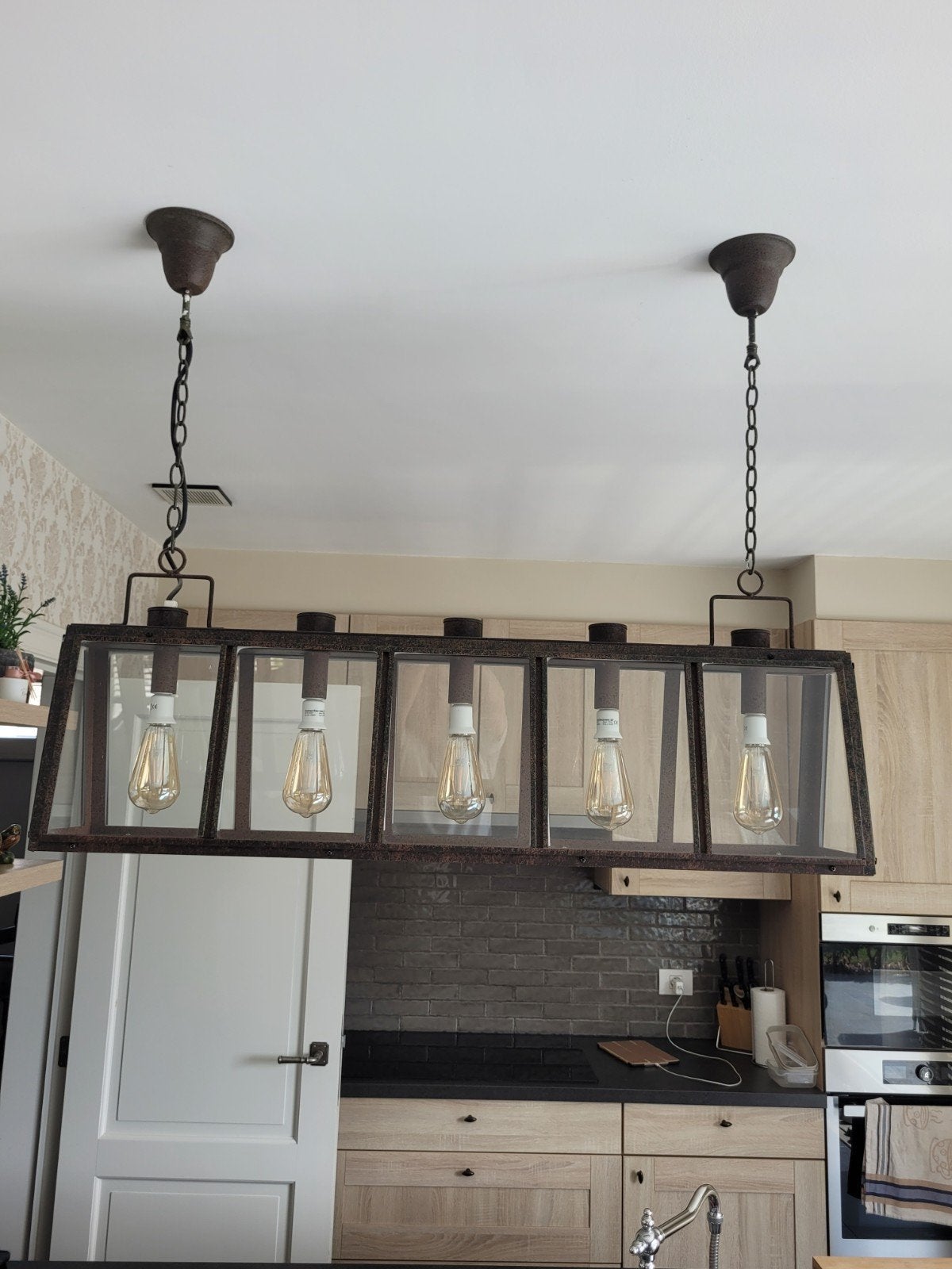 industriële lamp, Ophalen