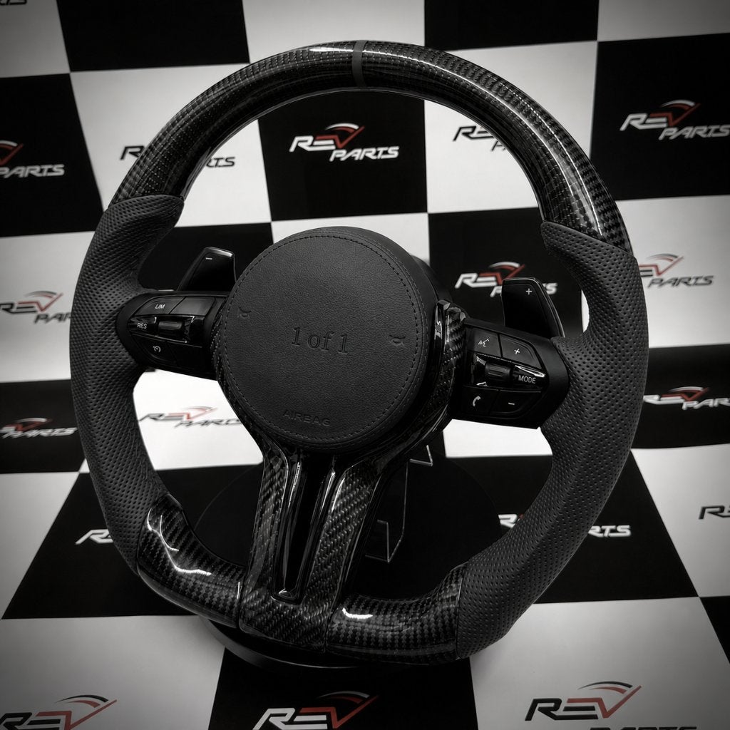 Volant sport noir sur noir pour les modèles BMW F et E, Autos : Pièces & Accessoires, Enlèvement ou Envoi, Neuf, BMW