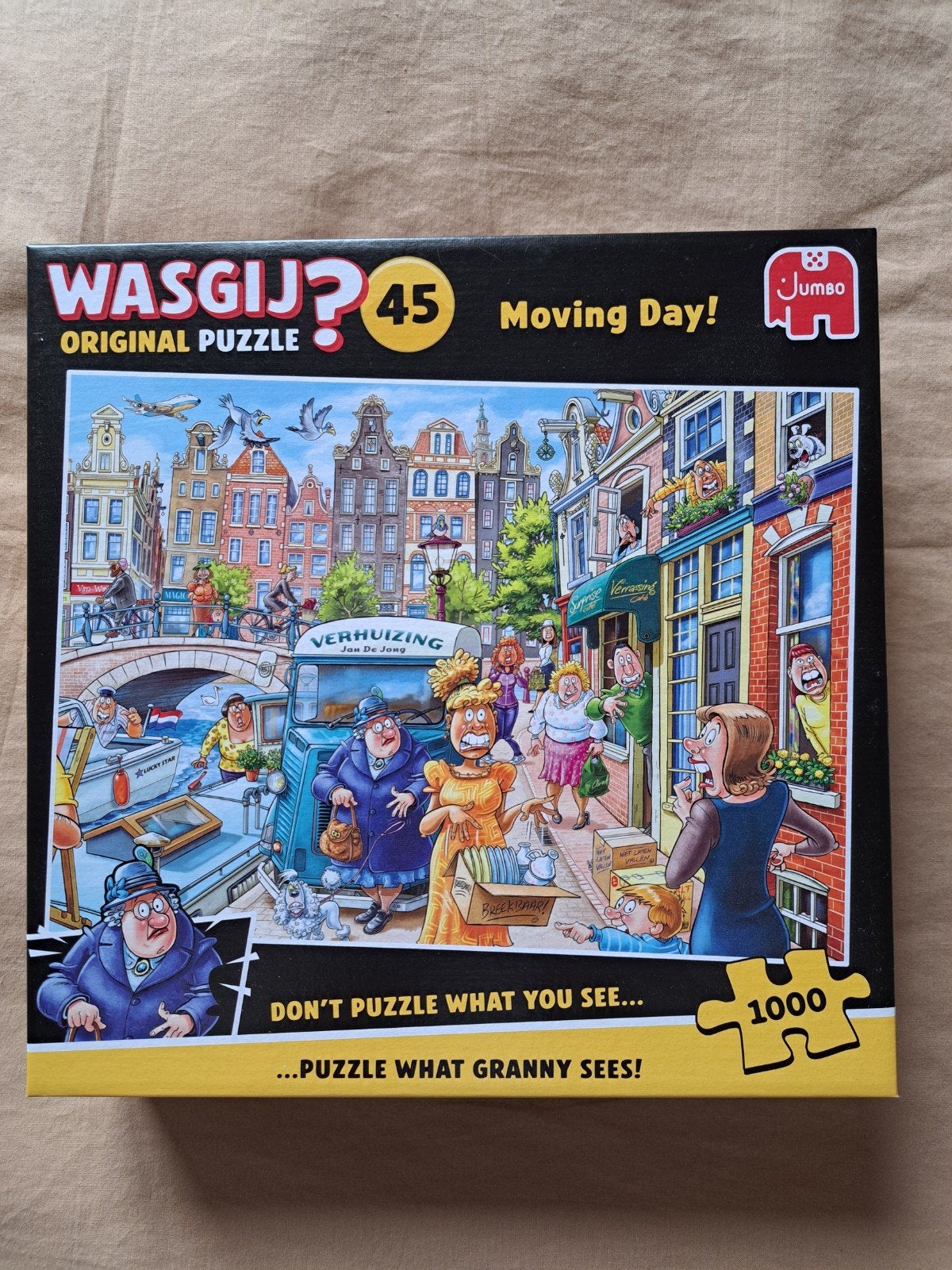 Wasgij puzzel  1000 stukjes, Ophalen