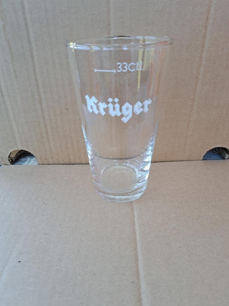 2 retro KRUGER glazen model EXPORT, Verzamelen, Ophalen of Verzenden, Nieuw, Glas of Glazen, Overige merken