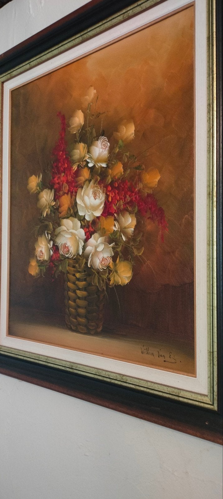 Schilderij Stil Leven, Antiek en Kunst, Ophalen, Bloemen