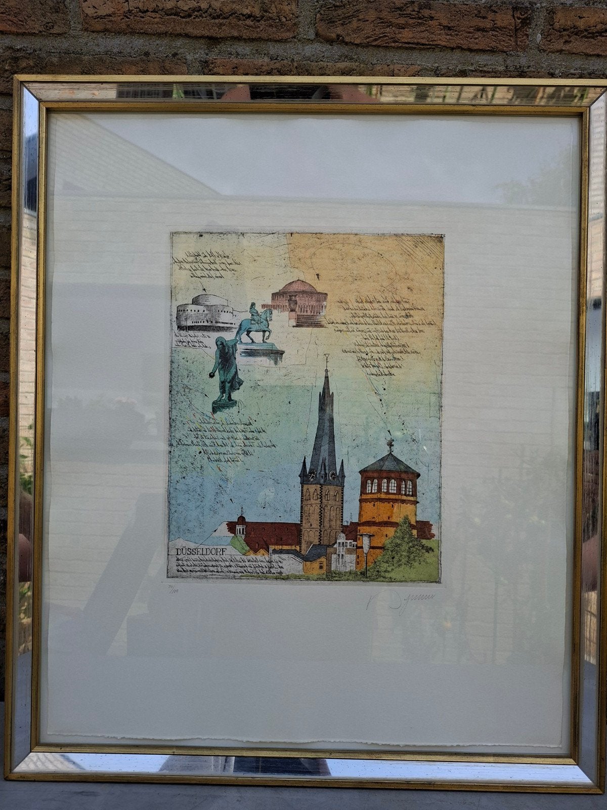 PORTUGALL Dieter "Düsseldorf Warzeichen" kleurets, Ophalen, Genummerd