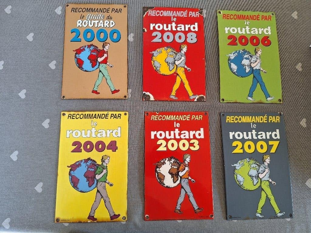 Emailleborden Le Routard, Ophalen, Gebruikt