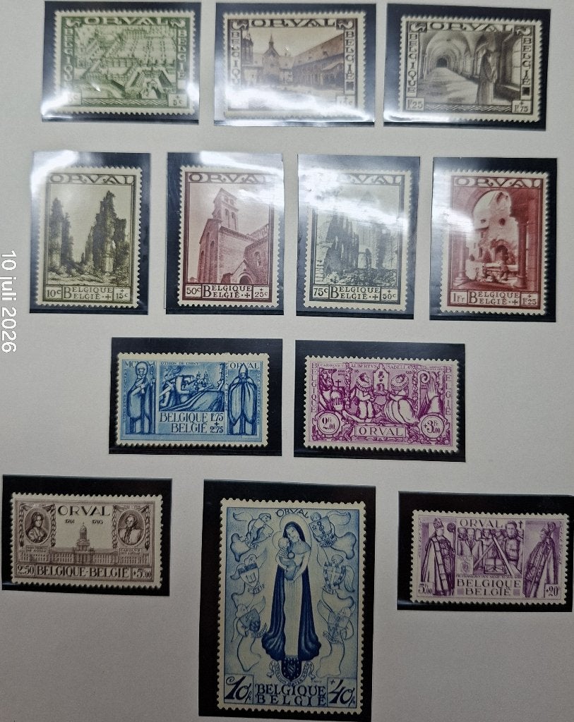 1933 - 363/374* - Tweede Orval - mooi - Côte 1.100 €, Sans timbre, Autre, 1 Autocollant, Enlèvement ou Envoi
