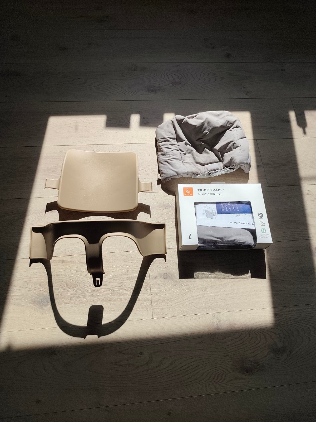Stokke Tripp Trapp baby set, Kinderen en Baby's, Ophalen of Verzenden, Zo goed als nieuw, Meegroeistoel, Stoelverkleiner