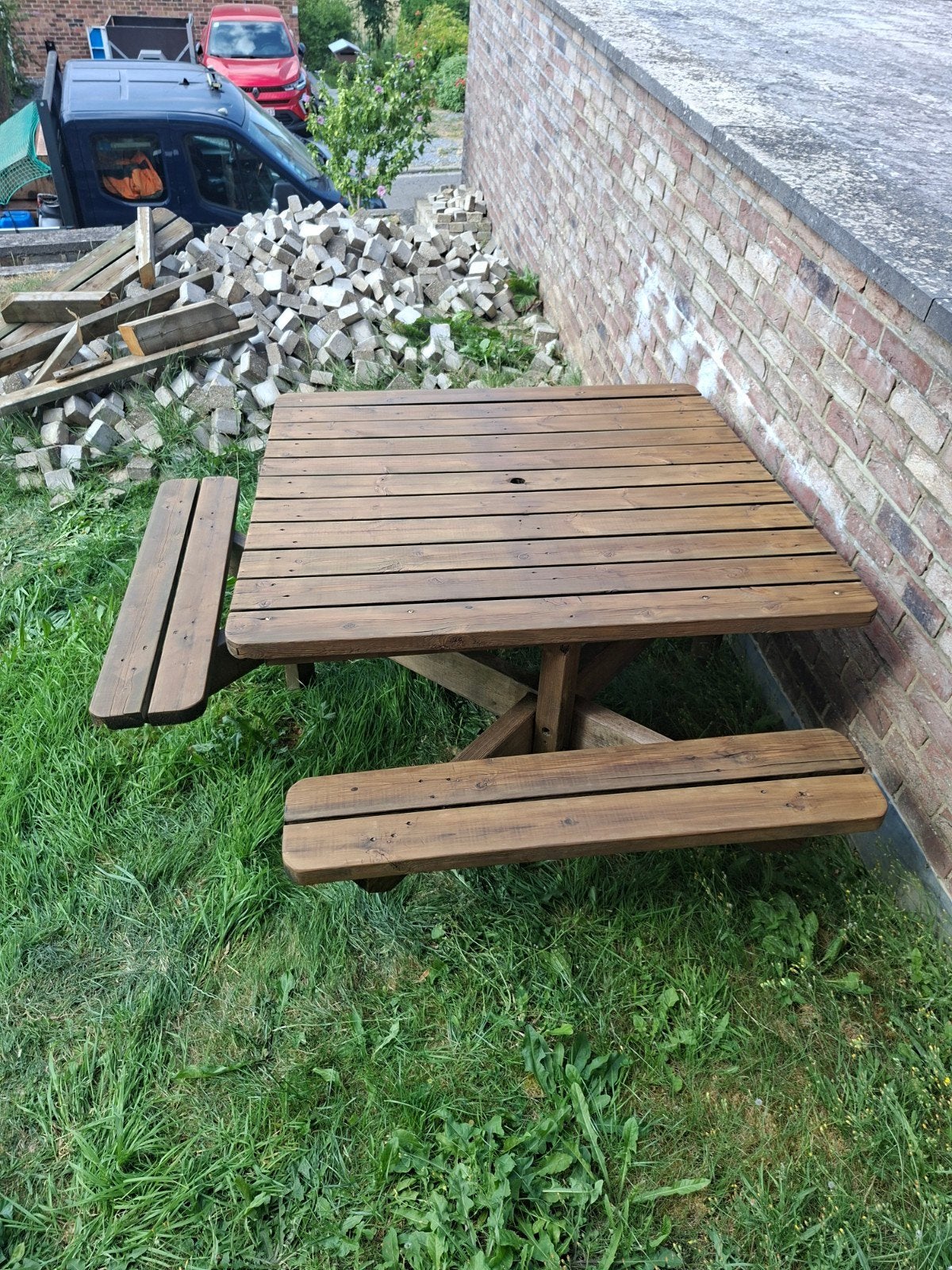 Table pique-nique 6 personnes, Jardin & Terrasse, Tables de pique-nique, Enlèvement