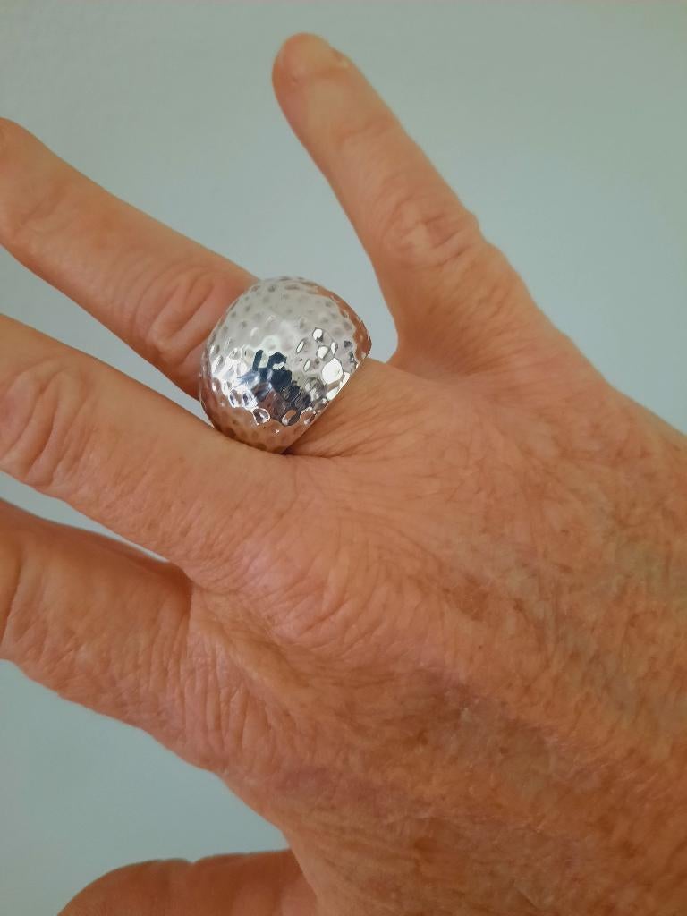 Ti sento ring maat 54, Ophalen of Verzenden, Zo goed als nieuw, 17 tot 18, Zilver