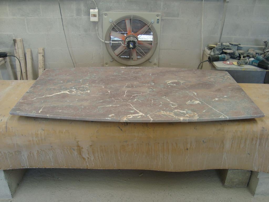 Table en marbre rouge de 160 x 90, Enlèvement