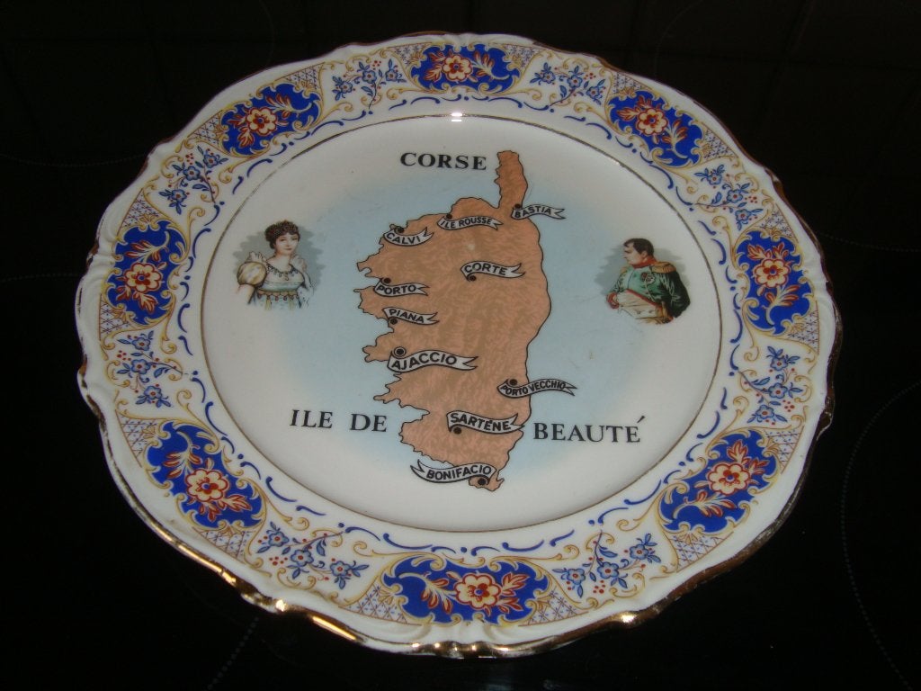 Schotel met kaart Corsica+ Napoleon en Joséphine, Ophalen