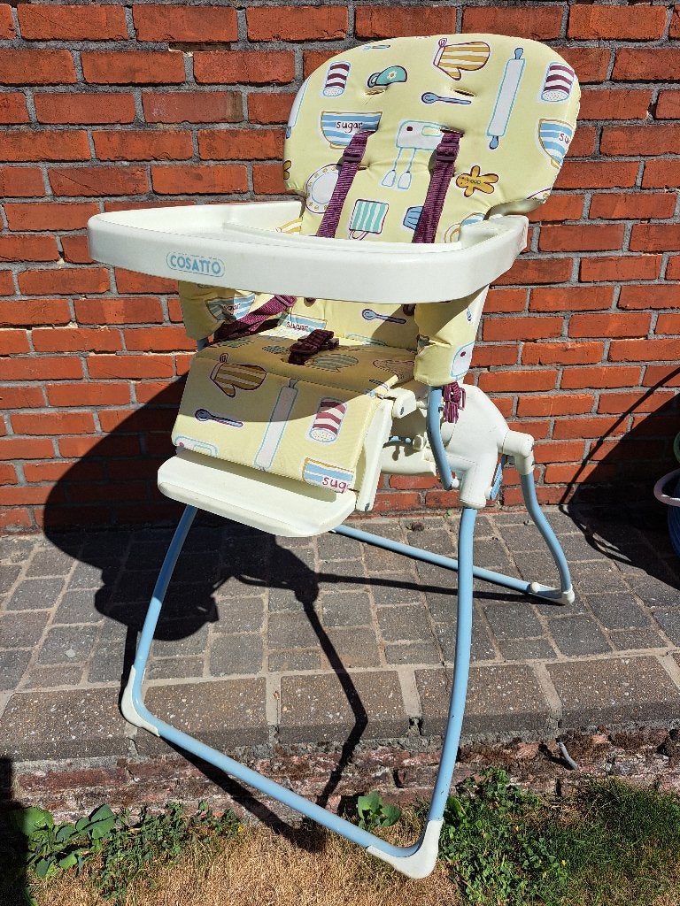Eetstoel opplooibaar, Ophalen, Gebruikt, Inklapstoel, Gordel(s)