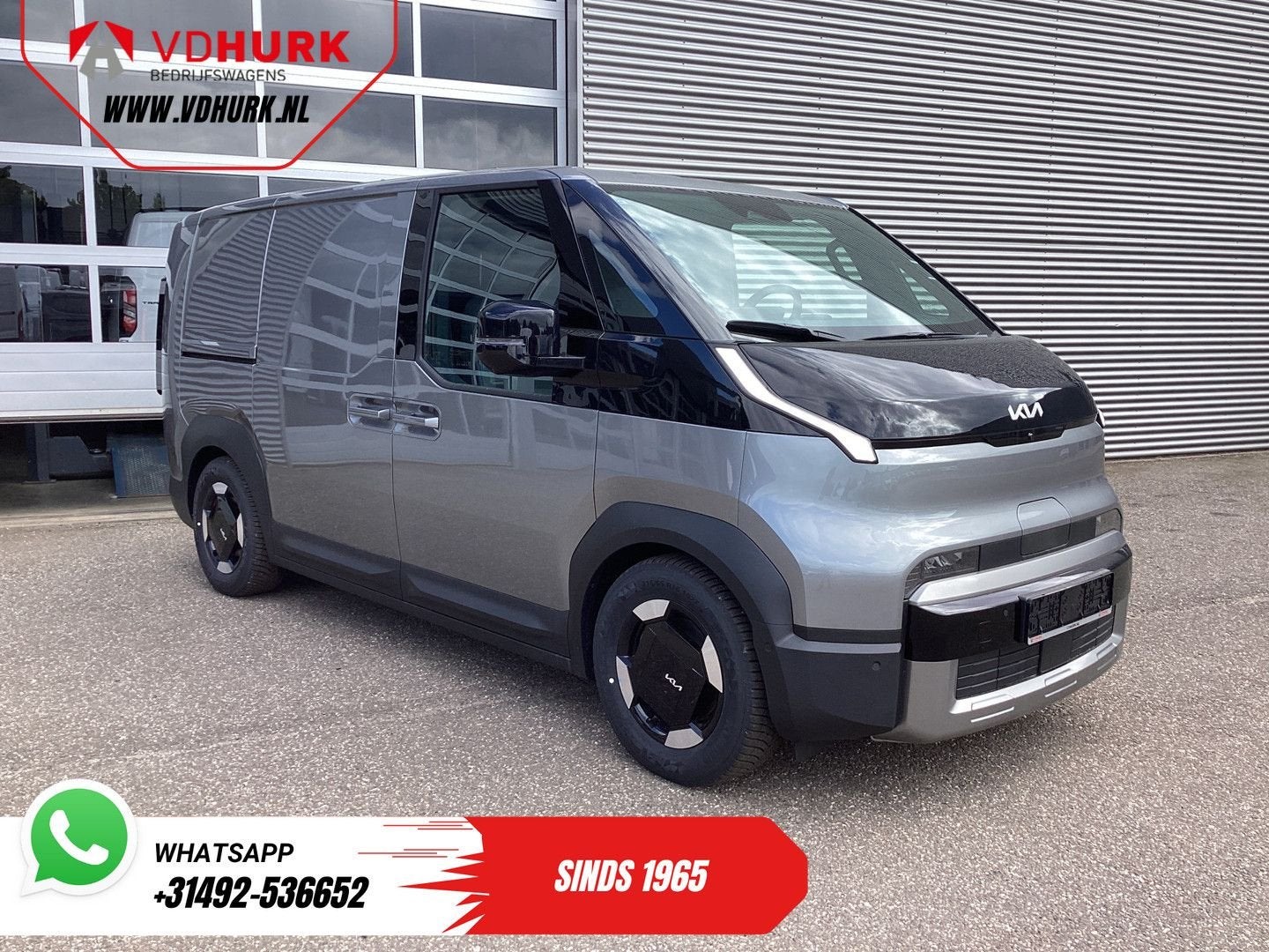 Kia PV5 Elite Executive 71.2 kWh 416 km WLTP L2 Warmtepomp/, Auto's, Bestelwagens en Lichte vracht, Automaat, Kia, Parkeersensor