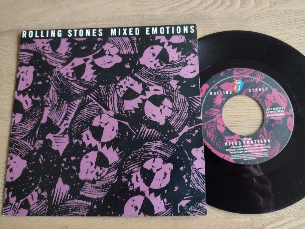 vinyl SINGLE: ROLLING STONES: MIXED EMOTIONS-FANCY MAN BLUES, Cd's en Dvd's, Vinyl Singles, 7 inch, Ophalen of Verzenden, Zo goed als nieuw