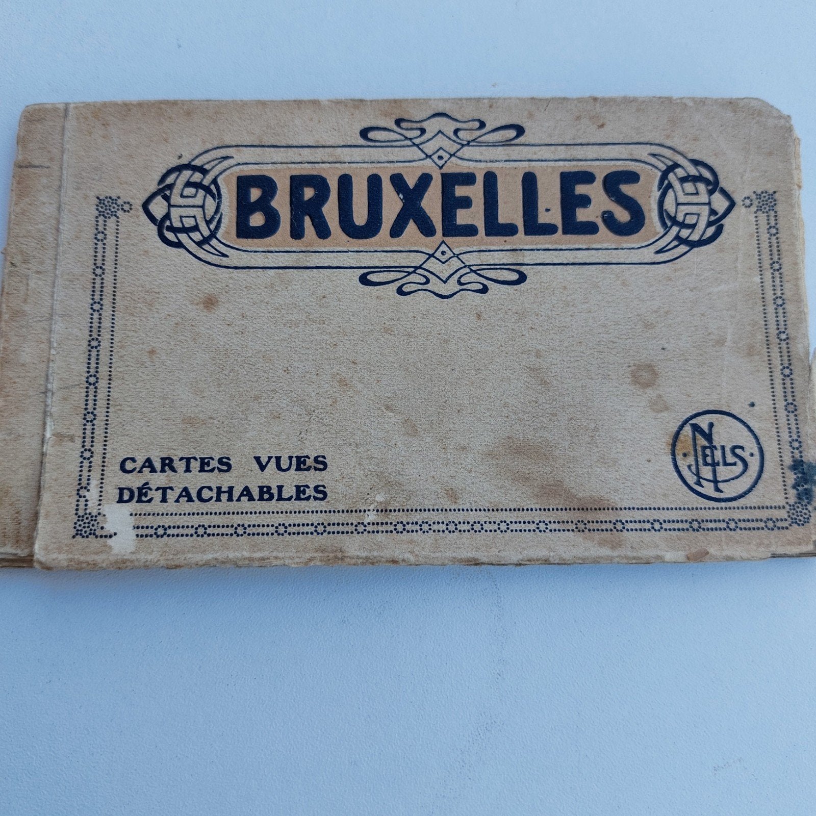 oud postkaartenboekje van Brussel met 10 kaarten, Verzamelen, Ophalen of Verzenden