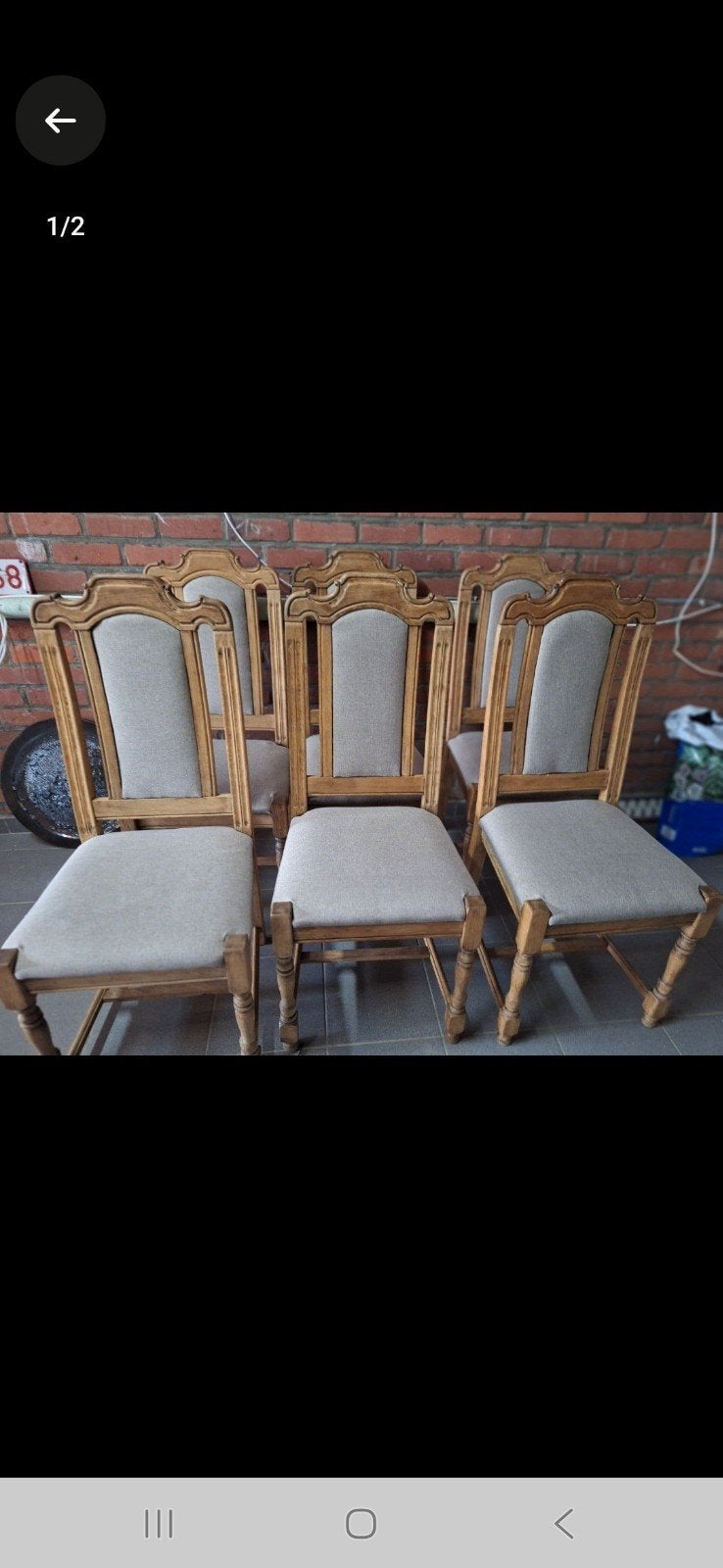 6 chaises en chêne, Enlèvement