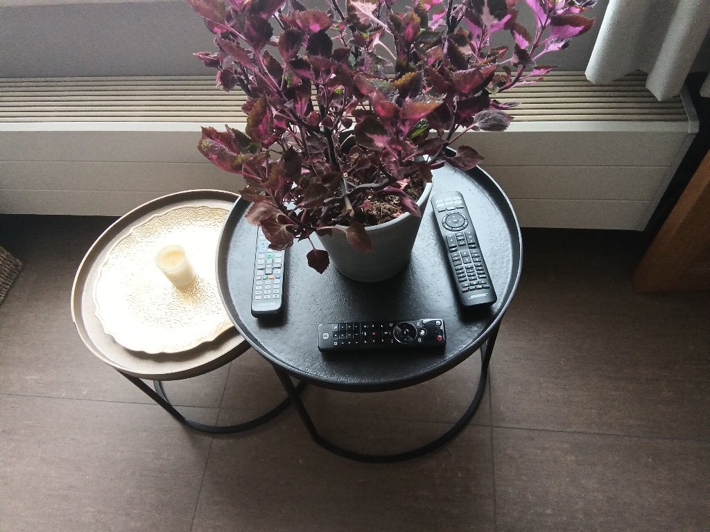 Set bijzettafeltjes, Huis en Inrichting, Overige materialen, Minder dan 55 cm, Rond, Ophalen