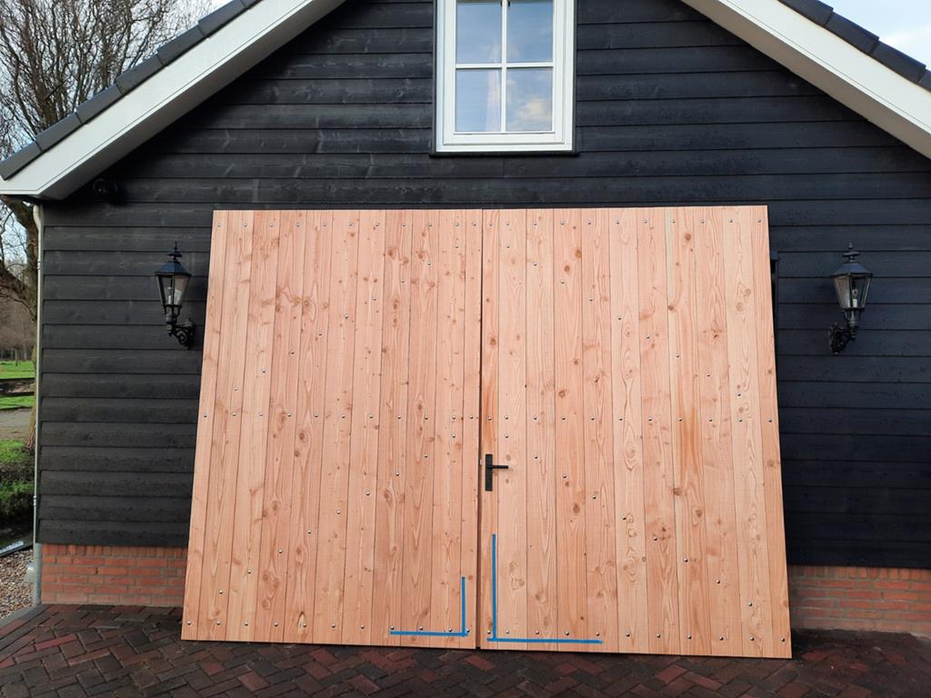 Houten staldeuren - maatwerk - Beste prijs, Neuf, 3 à 6 mètres, Enlèvement, 1 à 2 mètres