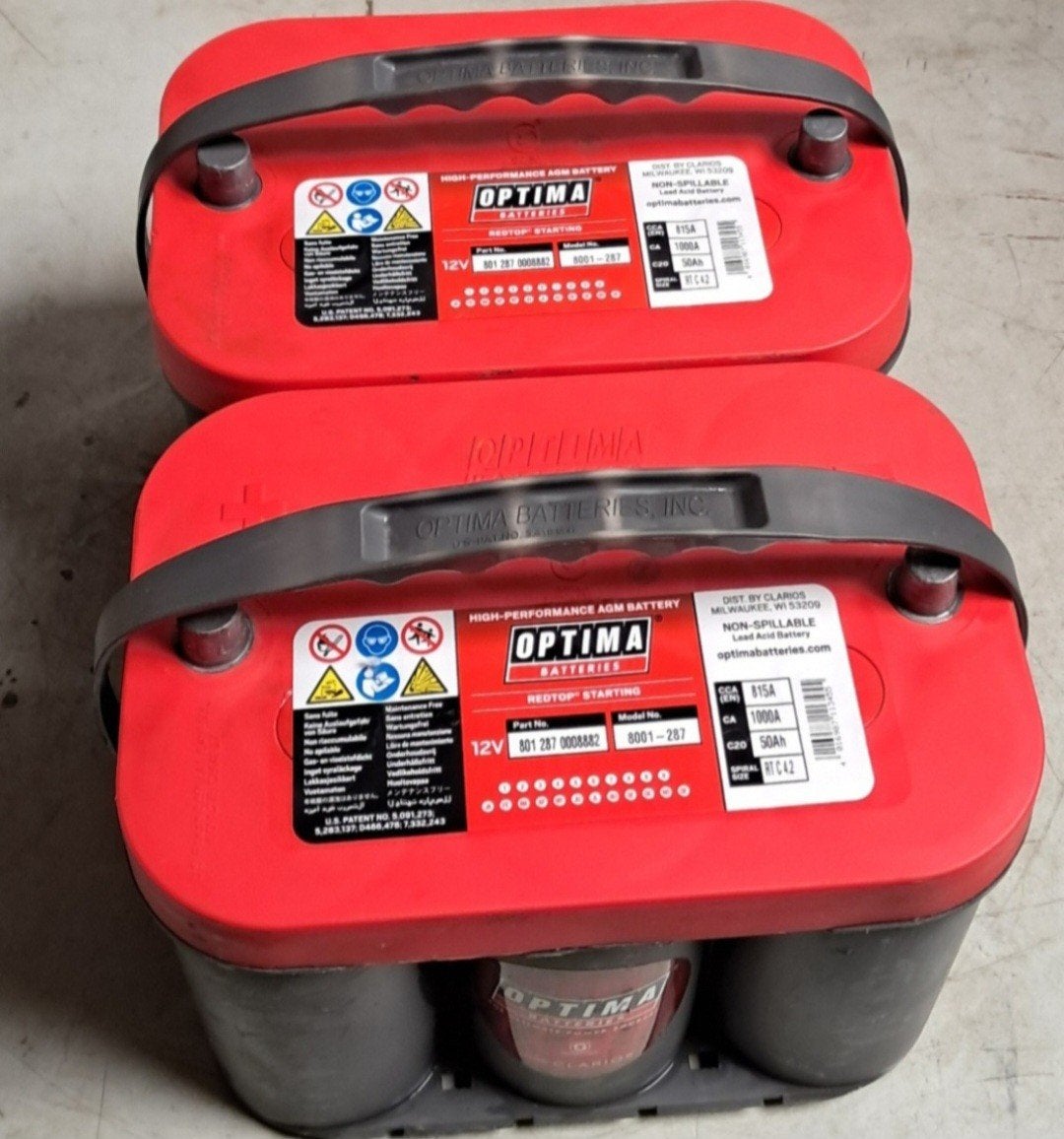 optima batterij 12v 50ah