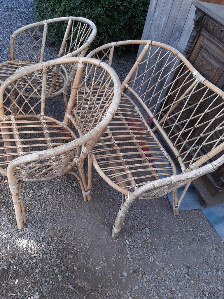 Salon rotin, Tuin en Terras, Rotan