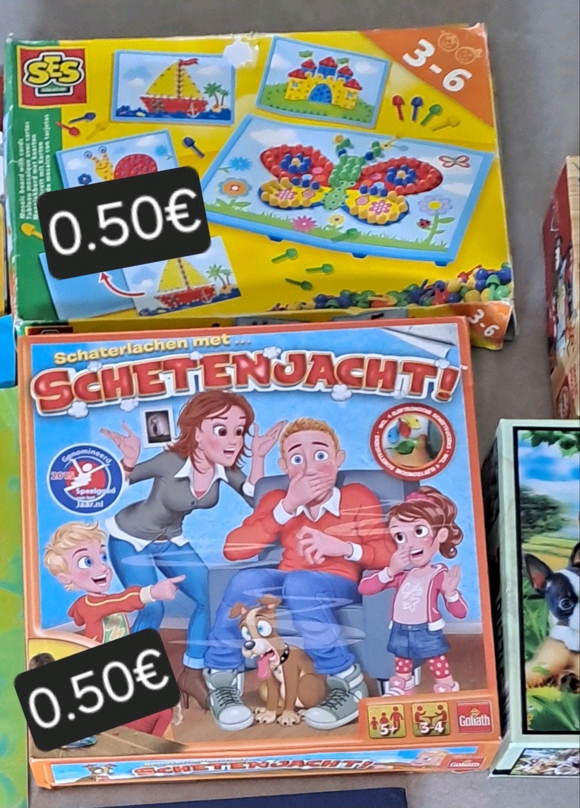 Ses steekparels en Schetenjacht, Kinderen en Baby's, Ophalen, Gebruikt