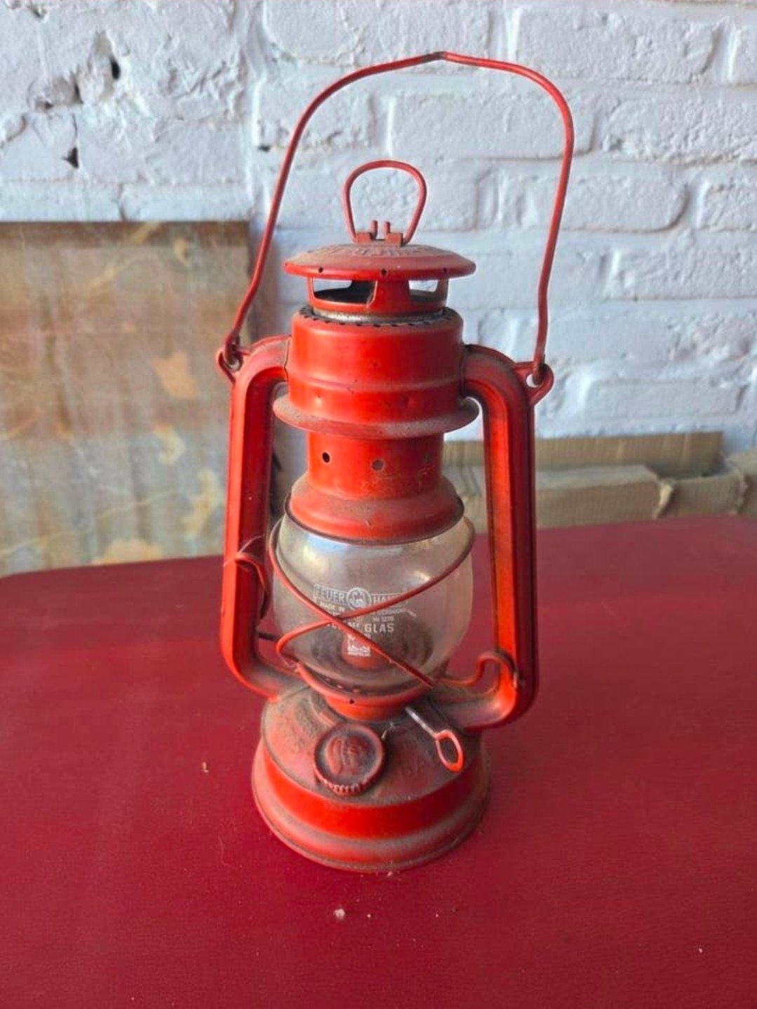 Feuerhand stormlantaarn 275 baby red, Antiek en Kunst, Ophalen of Verzenden