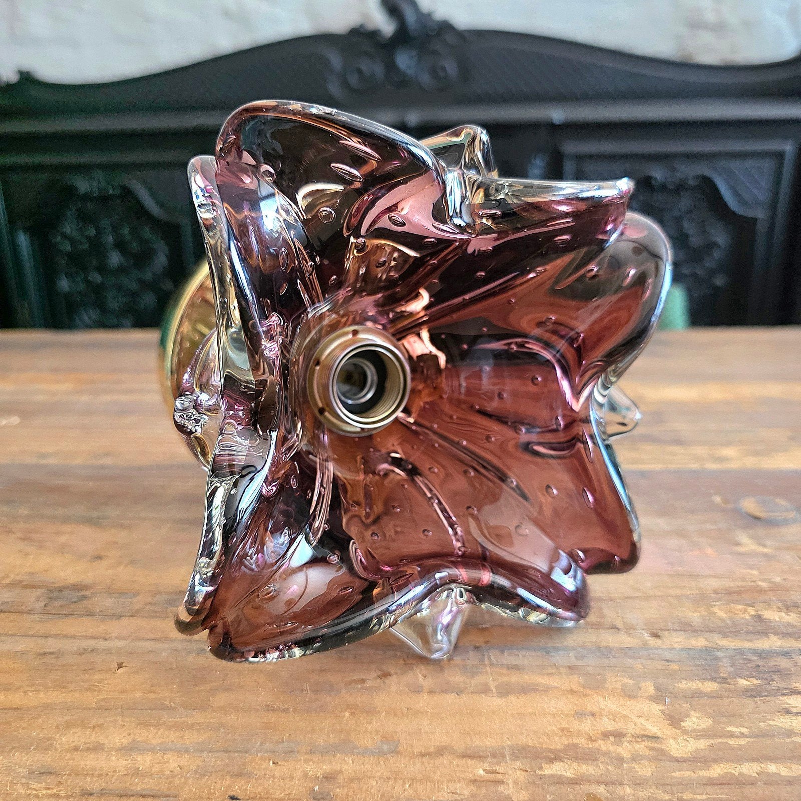 Vintage Murano glazen wandlamp/plafondlamp., Antiek en Kunst, Ophalen of Verzenden