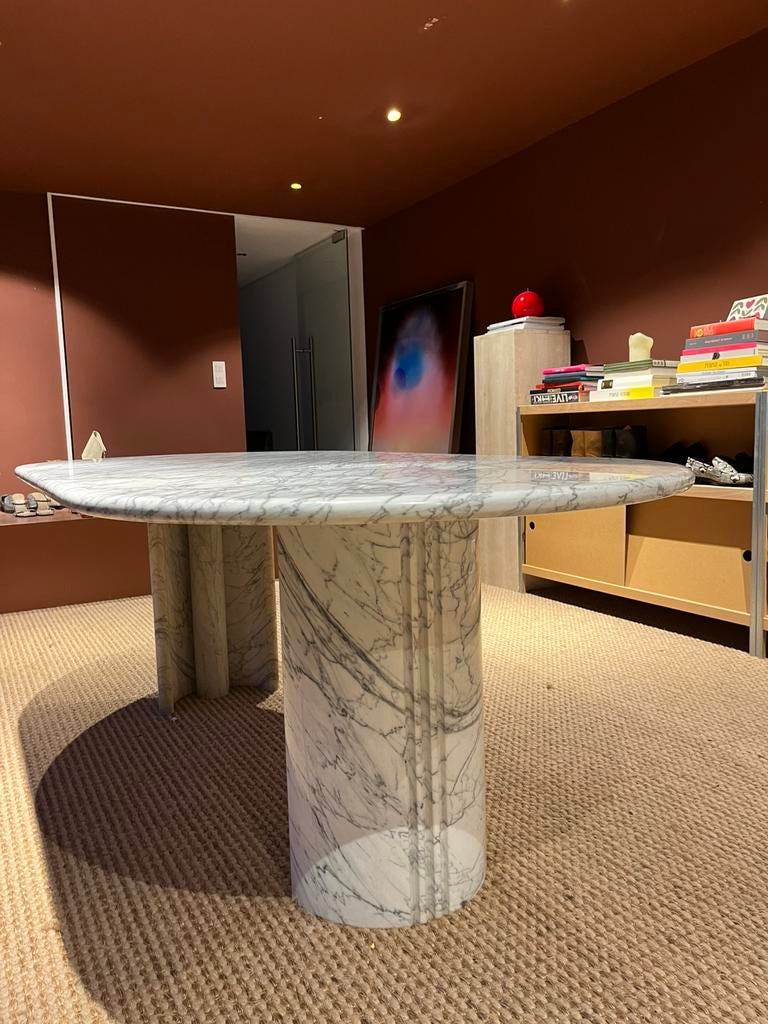 Vintage eettafel Maison Charles 1970's, Enlèvement, Utilisé, 50 à 100 cm, Autres matériaux