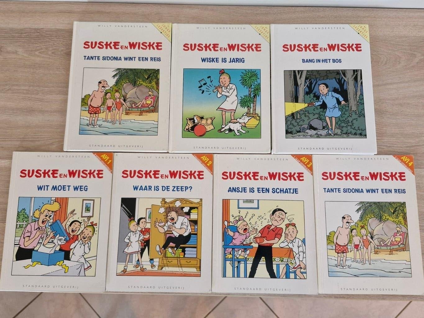 7x Suske en Wiske leesboekjes AVI 1 ,2,3 en 4 , HC en SC, Ophalen of Verzenden, Suske en Wiske, Gebruikt, Boek of Spel