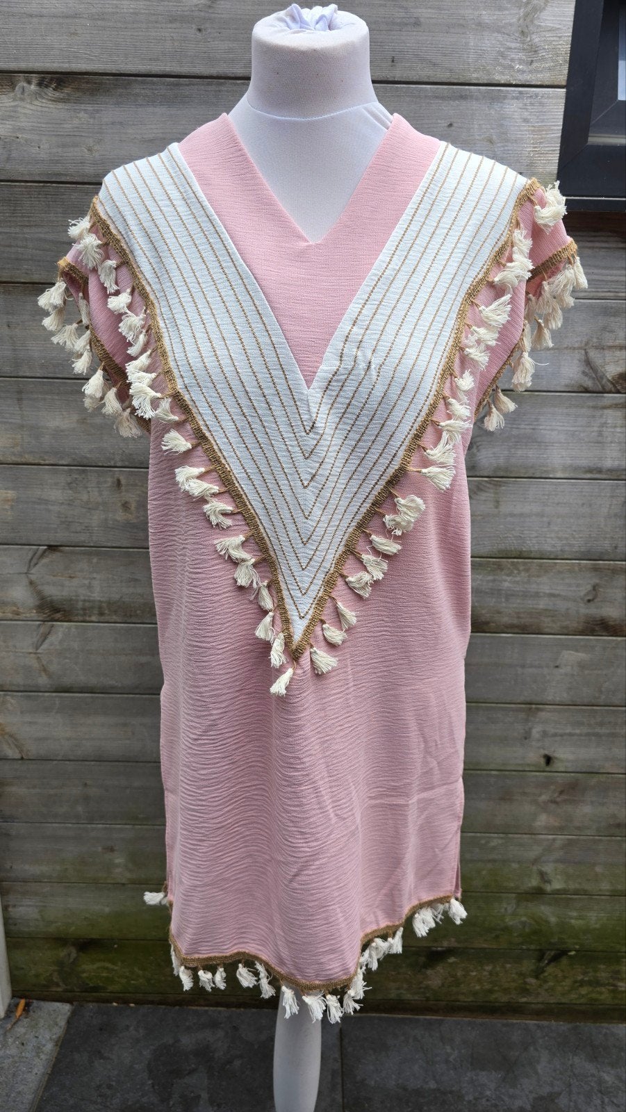 Partij roze kaftan met kwastjes/7 stuks, Zakelijke goederen, Stock en Retail | Partijen goederen, Ophalen of Verzenden