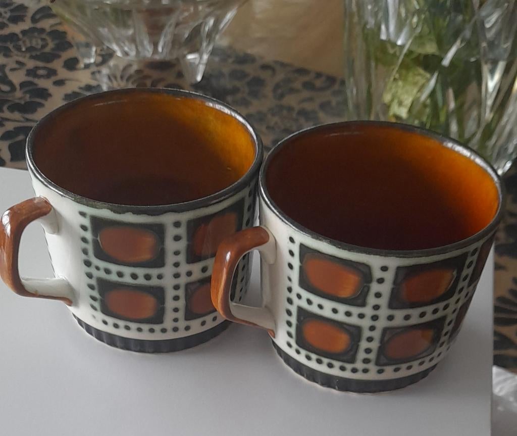 2 tasses café
bernadette, Antiek en Kunst, Ophalen