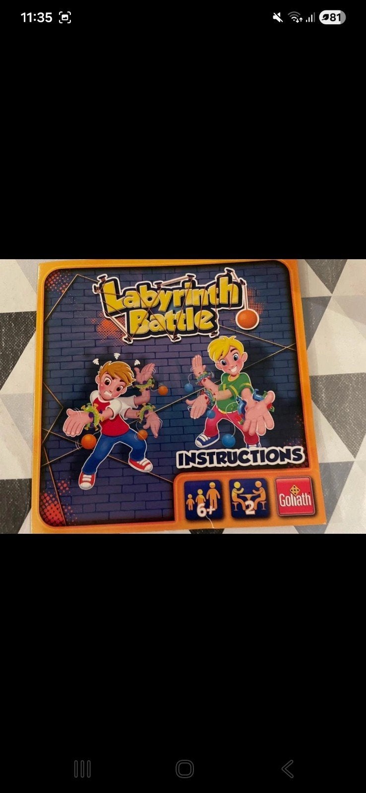Jouet de combat Labyrinth Goliath, Enlèvement ou Envoi