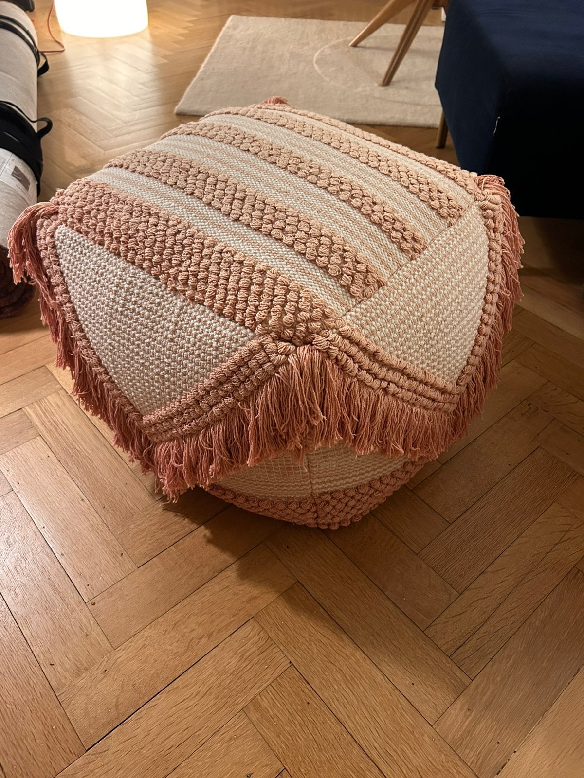 Pouf en coleur rose, Maison & Meubles, Canapés | Repose-pieds & Poufs, Enlèvement, Moins de 50 cm, Moins de 50 cm, Tissus