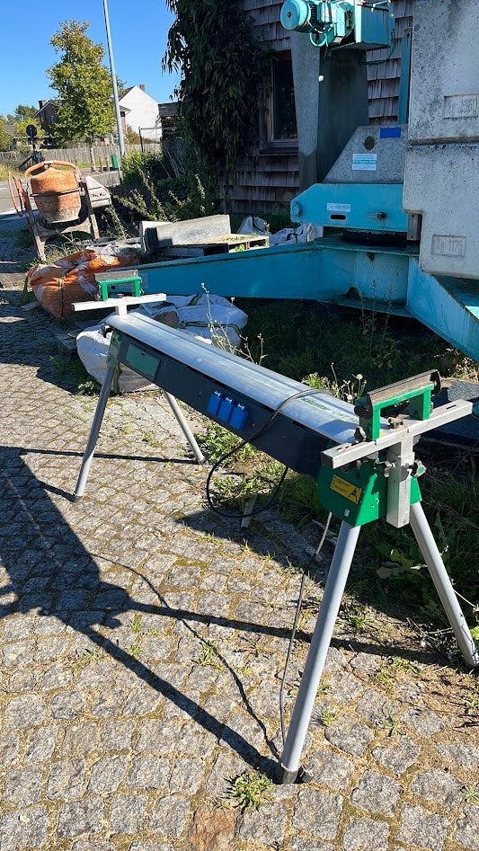 Holzstar samenklapbare werktafel voor afkortzaag, Doe-het-zelf en Bouw, Ophalen, Gebruikt, Afkortzaag, Holzstar