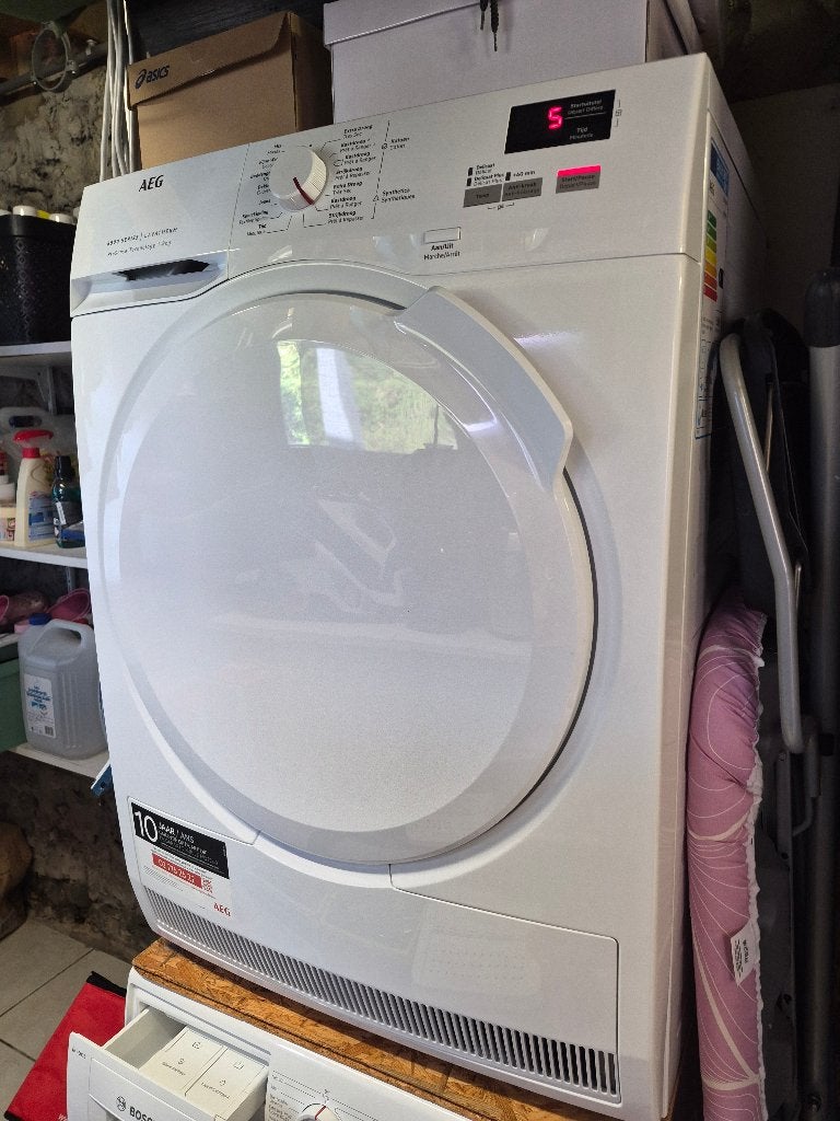 droogkast AEG 8kg, Elektronische apparatuur, Droogkasten, Ophalen, 6 tot 8 kg, Gebruikt, Minder dan 85 cm