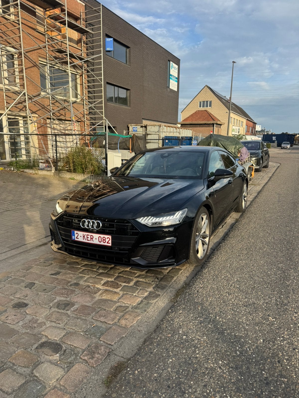 Audi a7 Hybrid benzine S-Line Matrix recent onderhouden, 4 deurs, https://public.car-pass.be/5, Zwart, Leder