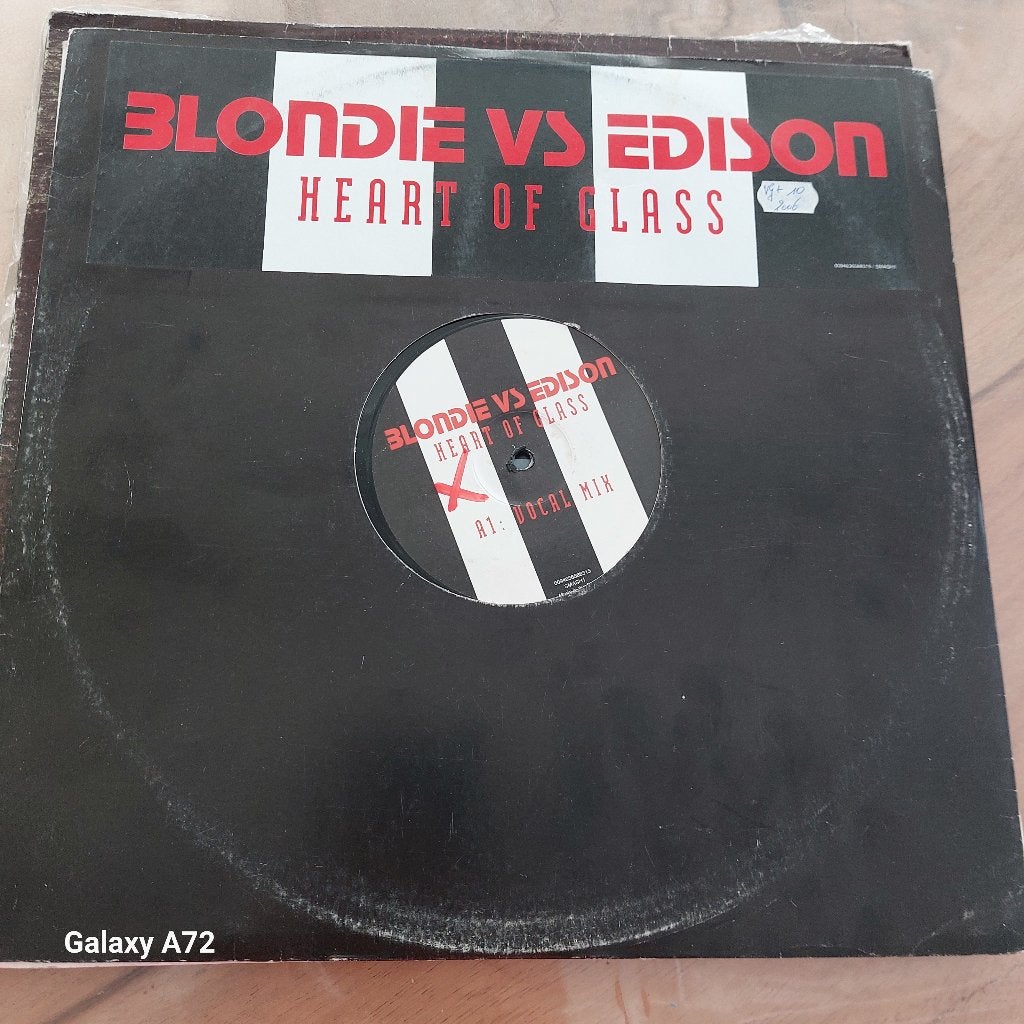 blondie vs edison heart of glass 12 inch maxi, Cd's en Dvd's, Vinyl | Dance en House, Gebruikt, House, Ophalen of Verzenden, 12 inch
