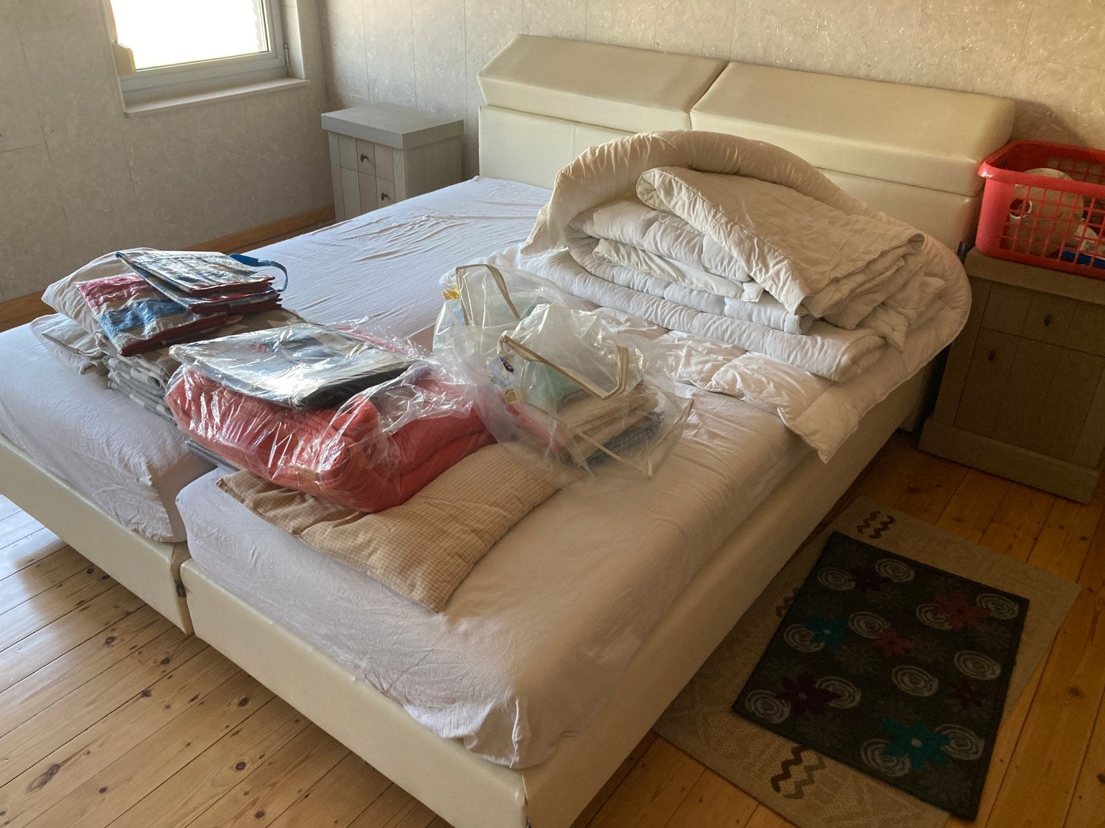 Bedspring Gratis, Ophalen, Gebruikt, Tweepersoons, Leder