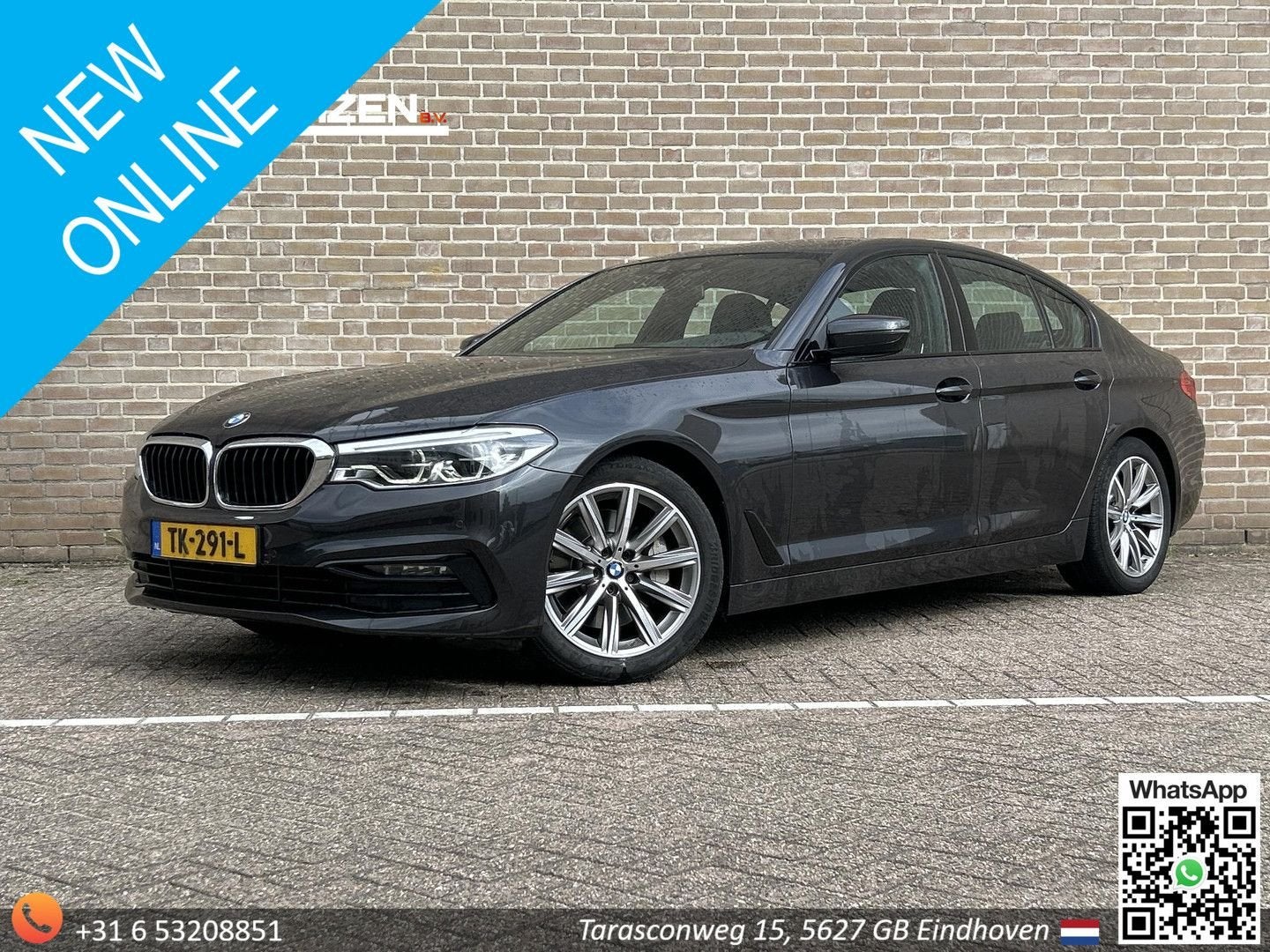BMW 530 5-serie 530i High Executive | Nappa Leder | Climate, Auto's, BMW, Automaat, Berline, Zilver of Grijs, 5 Reeks