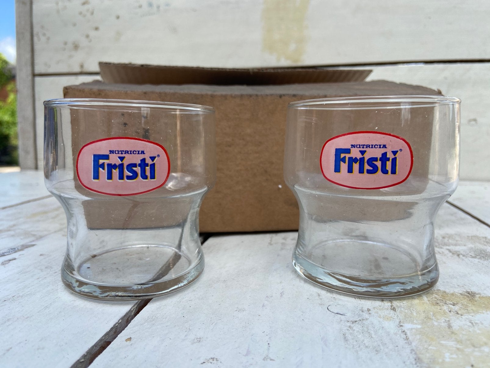Verre rétro Fristi - 6 pièces, Enlèvement, Comme neuf