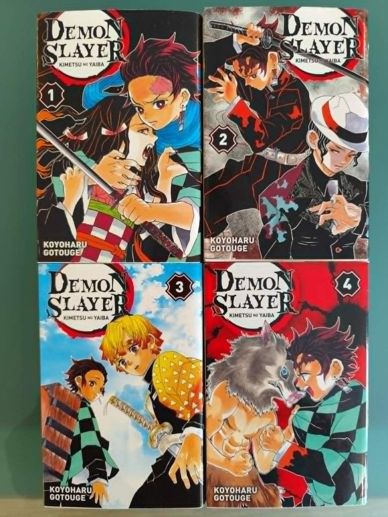 DEMON SLAYER 1->4, Boeken, Meerdere stripboeken, Ophalen of Verzenden, Zo goed als nieuw