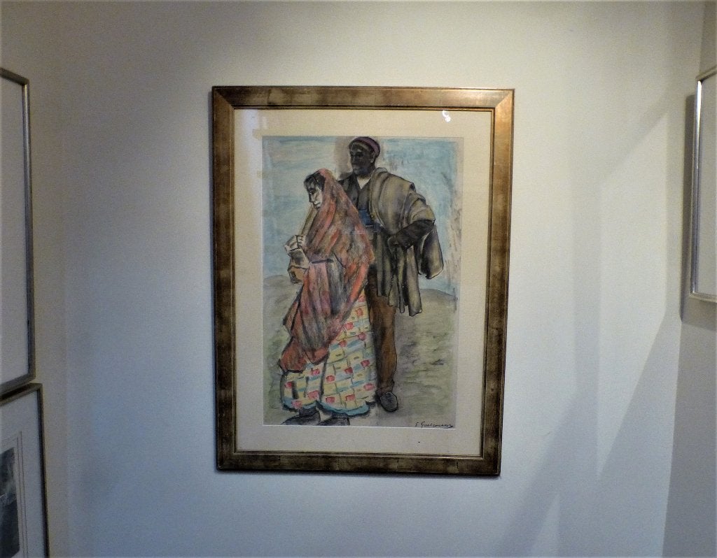 Gastemans Emile - Pastel aquarelle - grande œuvre encadrée, Antiquités & Art, Art | Peinture | Moderne, Enlèvement ou Envoi, Papier/carton